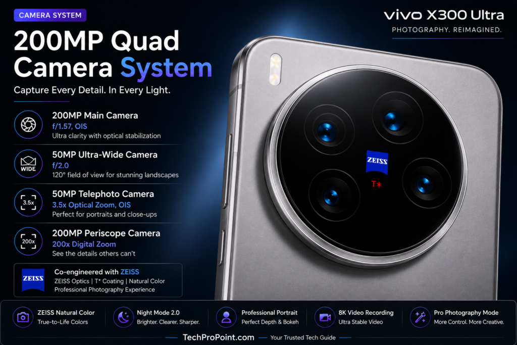 Vivo X300 Ultra ZEISS Quad Camera System Analysis