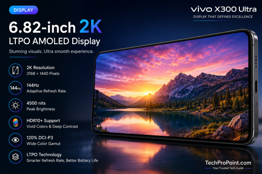 Vivo X300 Ultra 2K LTPO AMOLED Display Test