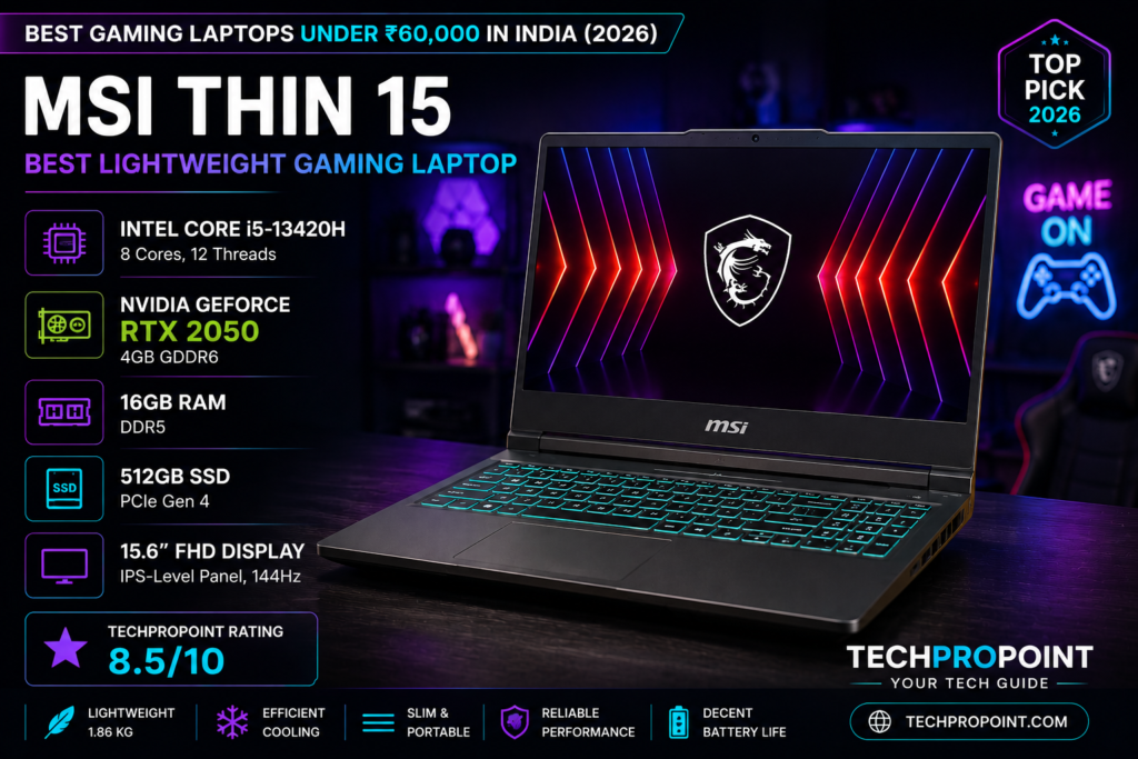 MSI Thin 15 Lightweight Gaming Laptop Review