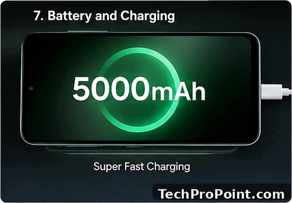 Samsung Galaxy A27 5G 5000mAh battery and 25W charging