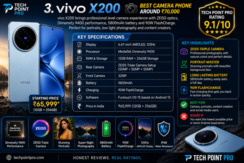 Top 7 Best Phones Under ₹70,000 in India 2026