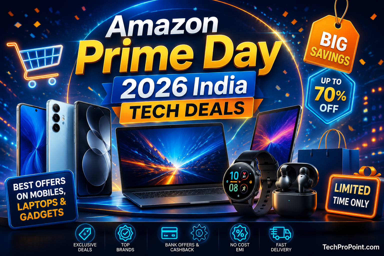 Amazon Prime Day 2026 India: Mobiles, Laptops and Gadgets Deals Coming from July 4