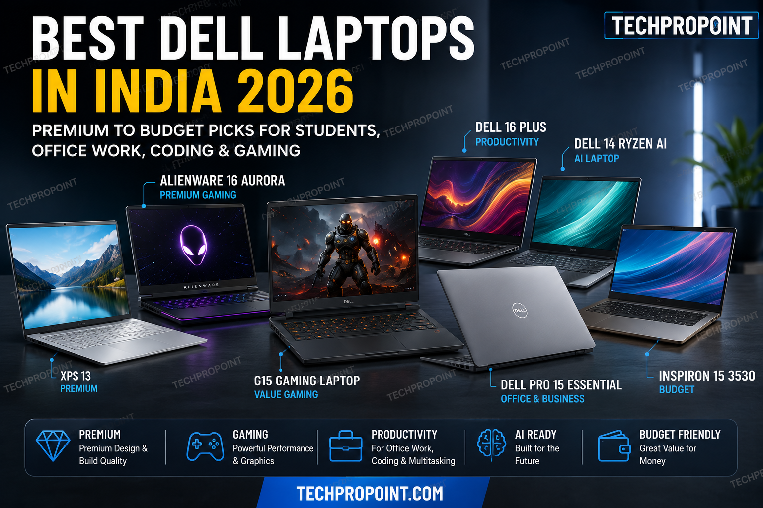 Best Dell Laptops in India 2026: Premium to Budget Picks for Students, Office Work, Coding and Gaming