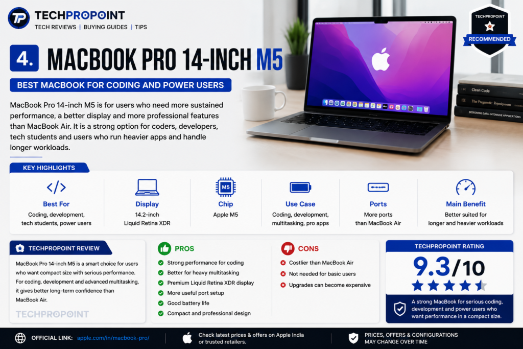 Best MacBook to buy in India 2026 for students, office work, coding and creators by TechProPoint
