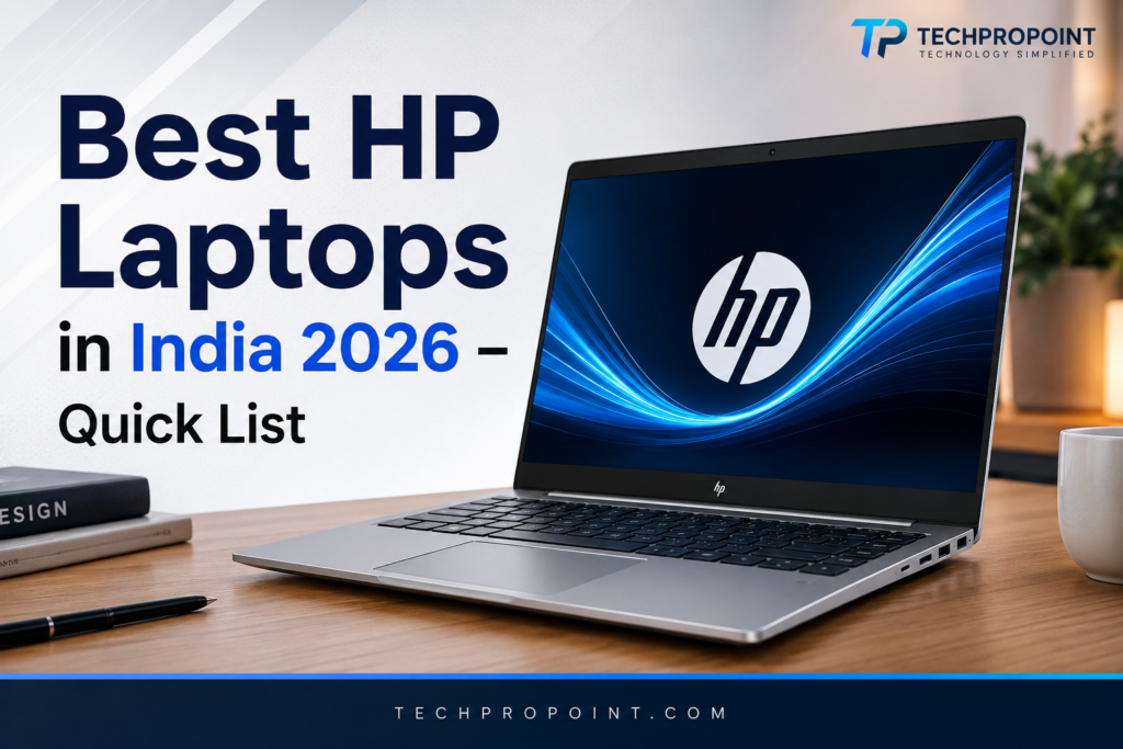 Best HP laptops in India 2026 for students, office work, gaming and creators – TechProPoint