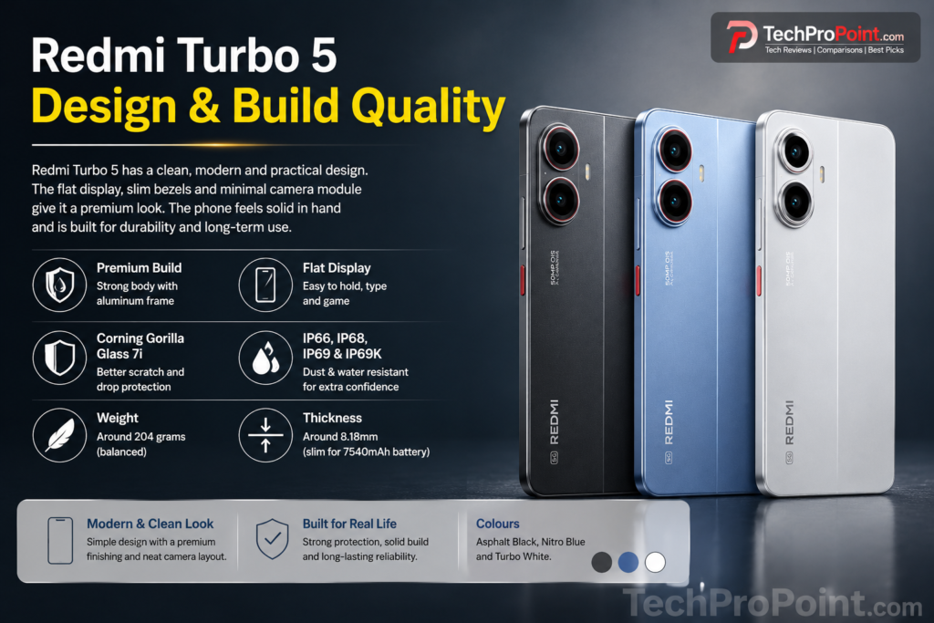 Redmi Turbo 5 review with Dimensity 8500-Ultra processor, 7540mAh battery, 100W charging and TechProPoint rating