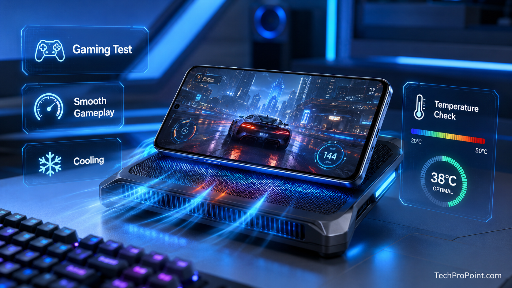 OPPO Reno 16 Review showing premium design, AMOLED display, triple camera setup, 6700mAh battery, 80W fast charging, AI features, gaming performance and final verdict.