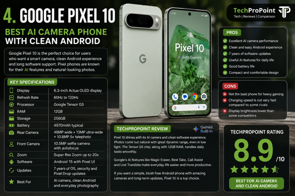 Best premium smartphones under ₹1 lakh in India 2026 with camera, gaming, AI, battery and TechProPoint rating comparison