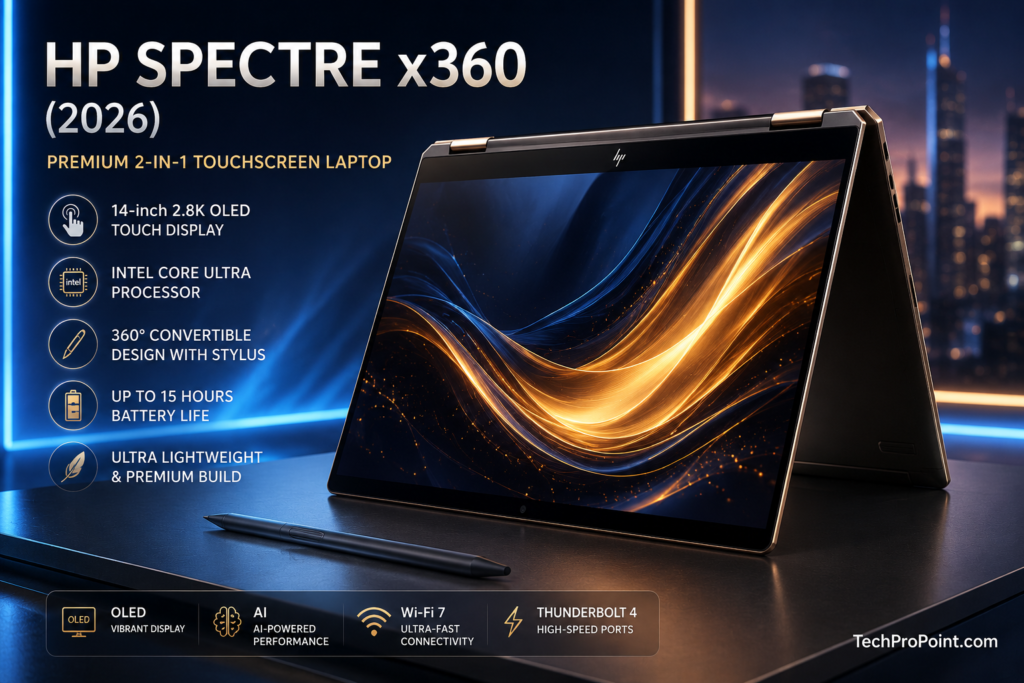 Best Touchscreen Laptops in 2026 featuring premium 2-in-1 convertible laptops with OLED touch displays, AI-powered performance, and modern lightweight designs."