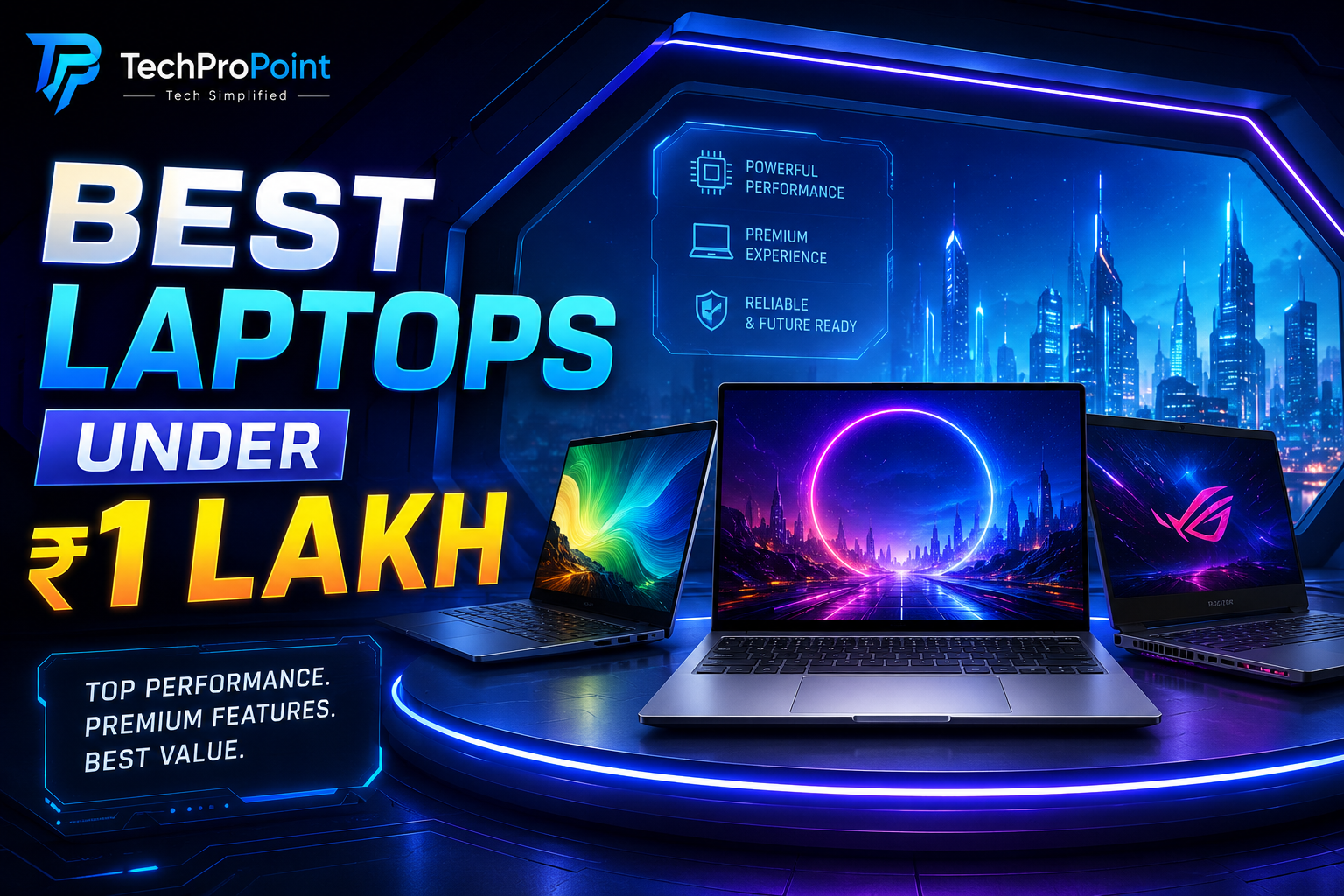 Best Laptops Under ₹1 Lakh in India (2026)
