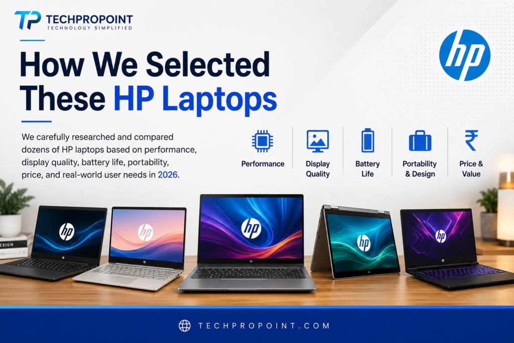 Best HP laptops in India 2026 for students, office work, gaming and creators – TechProPoint