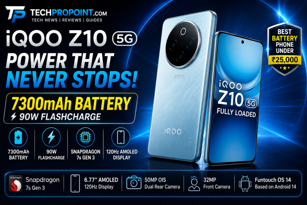 Best battery phone under 25000 in India 2026 with 7000mAh battery, fast charging, AMOLED display and 5G support
