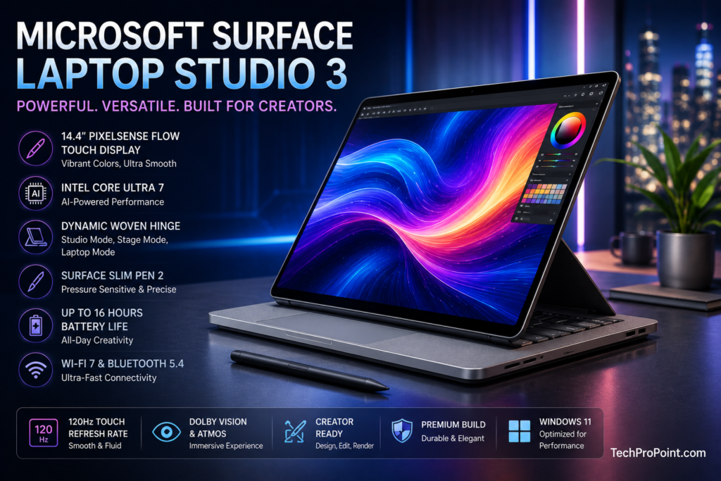 Best Touchscreen Laptops in 2026 featuring premium 2-in-1 convertible laptops with OLED touch displays, AI-powered performance, and modern lightweight designs."