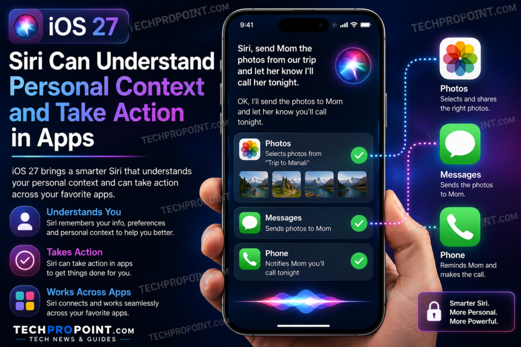 iOS 27 Beta 3 new features including Siri AI, visual search, Photos editing tools, faster performance, improved security, Liquid Glass and AirPods Custom EQ