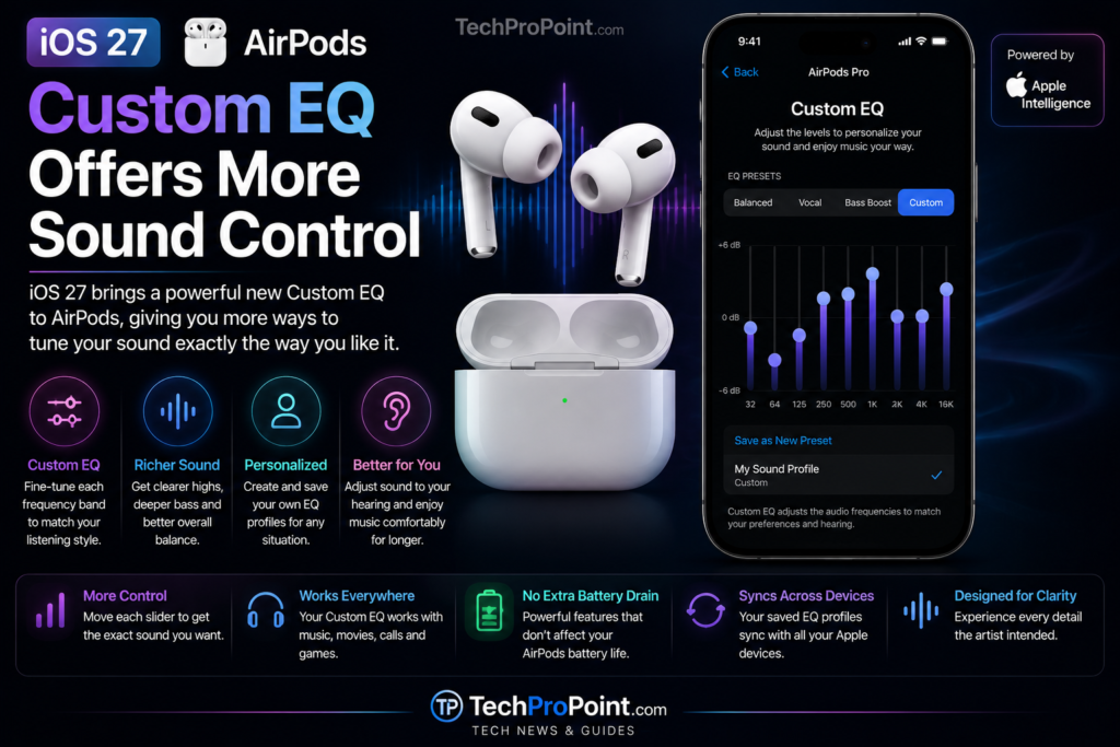 iOS 27 Beta 3 new features including Siri AI, visual search, Photos editing tools, faster performance, improved security, Liquid Glass and AirPods Custom EQ