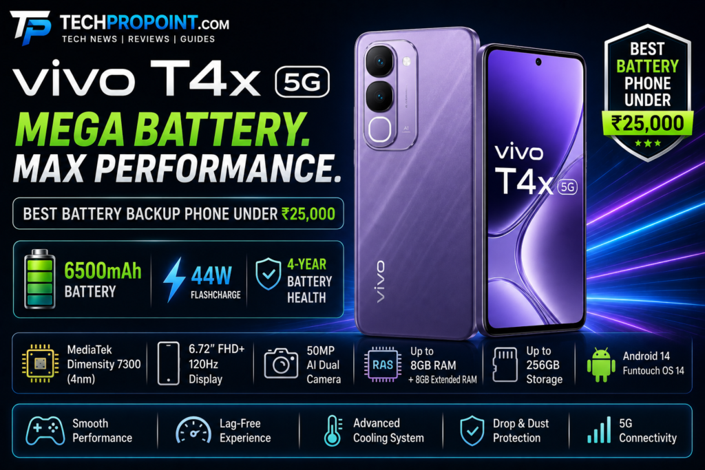 Best battery phone under 25000 in India 2026 with 7000mAh battery, fast charging, AMOLED display and 5G support